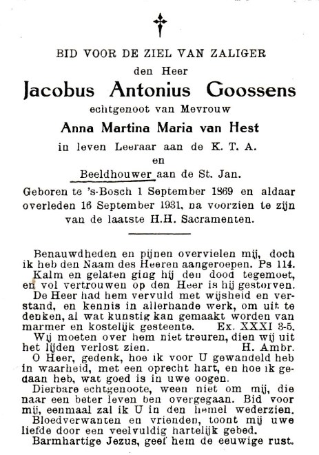 Jacobus Antonius Goossens